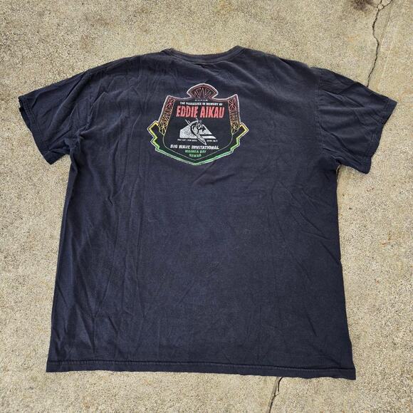 Vtg Y2k QUIKSILVER Eddie Aikau Big Wave Invitational Graphic Surf T Shirt XXL - Picture 1 of 6